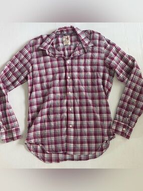 Relwen  Long Sleeve Button Up Mens Shirt Size L Plaid Multicolor